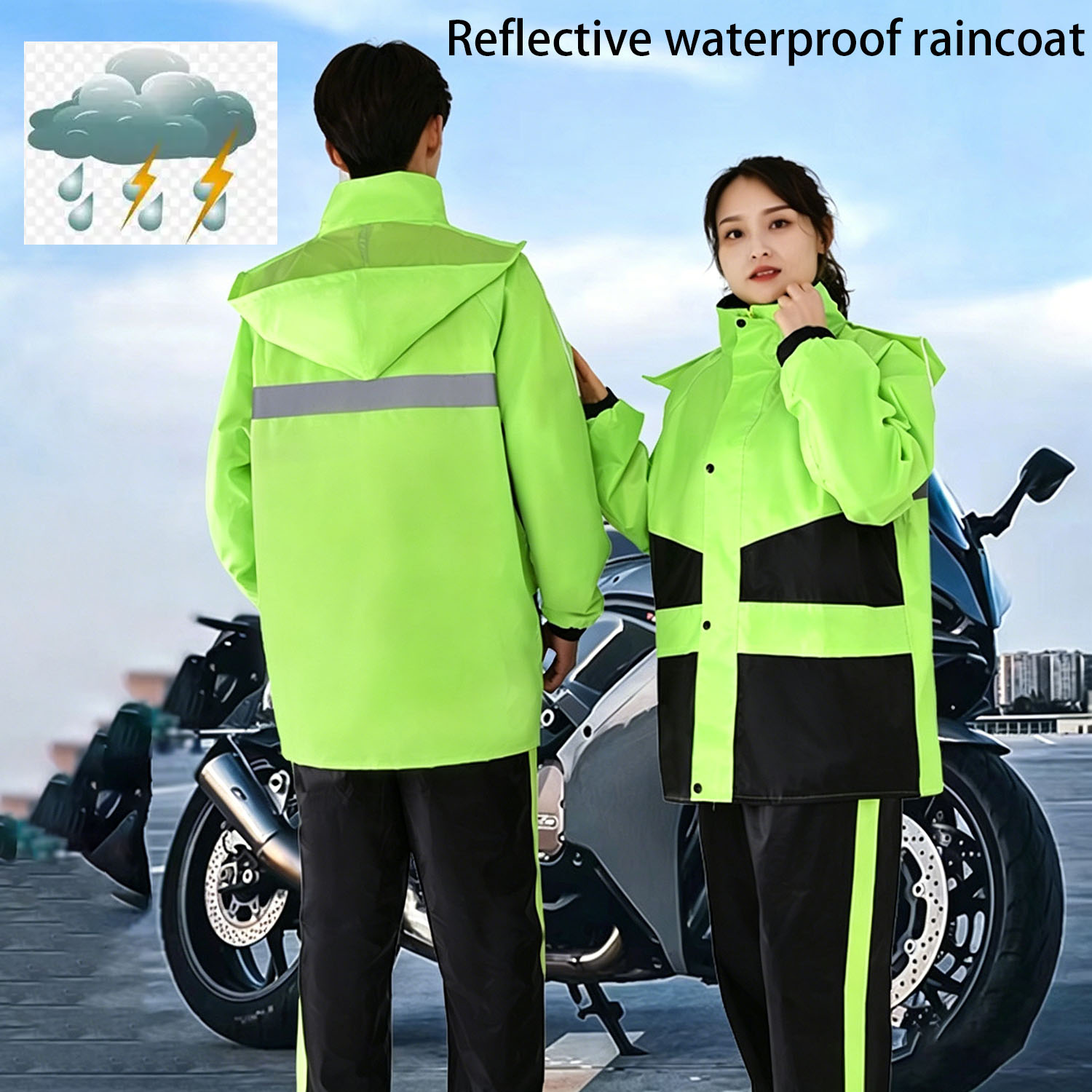 Motorcycle Gear For Woman - بدلة واقية من المطر للدراجات النارية