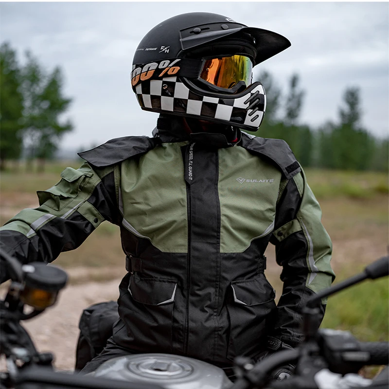 طقم بدلة معطف واق من المطر مضا - مراجعة Motorcycle Gear Mens وسعره