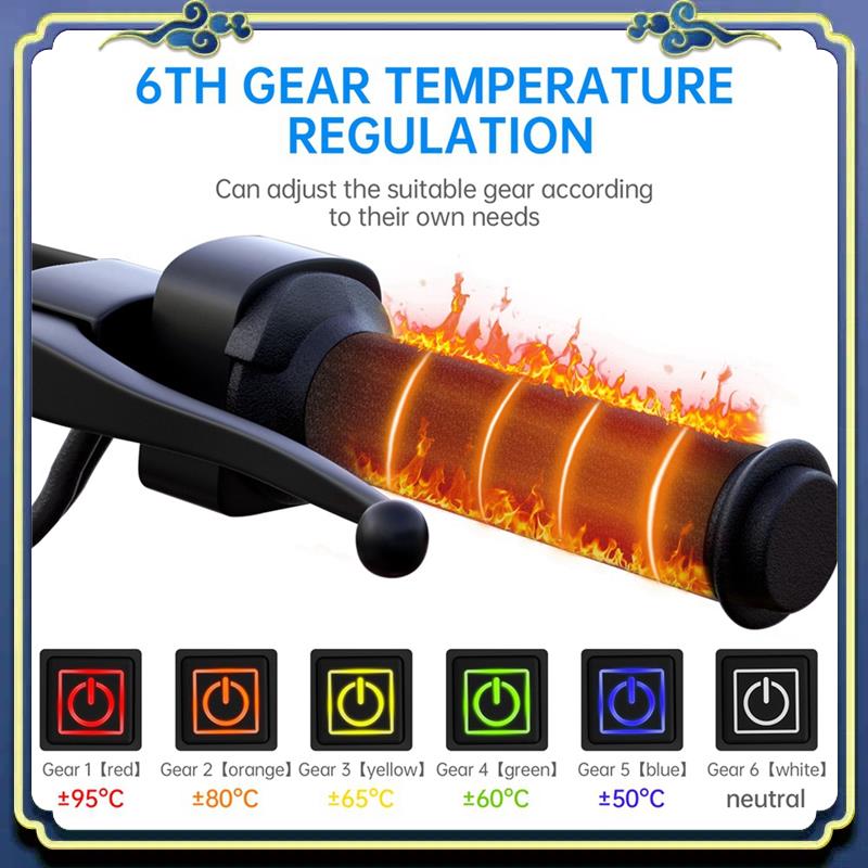 AU16-دراجة نارية ساخنة القبضات - مراجعة Handlebar Grip Heated وسعره